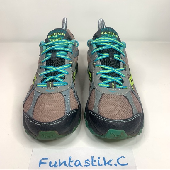 ❌SOLD❌Saucony Grid Raptor TR S15283-2, Gray & Teal, Womens Running Shoes Size: 9 - Picture 2 of 13